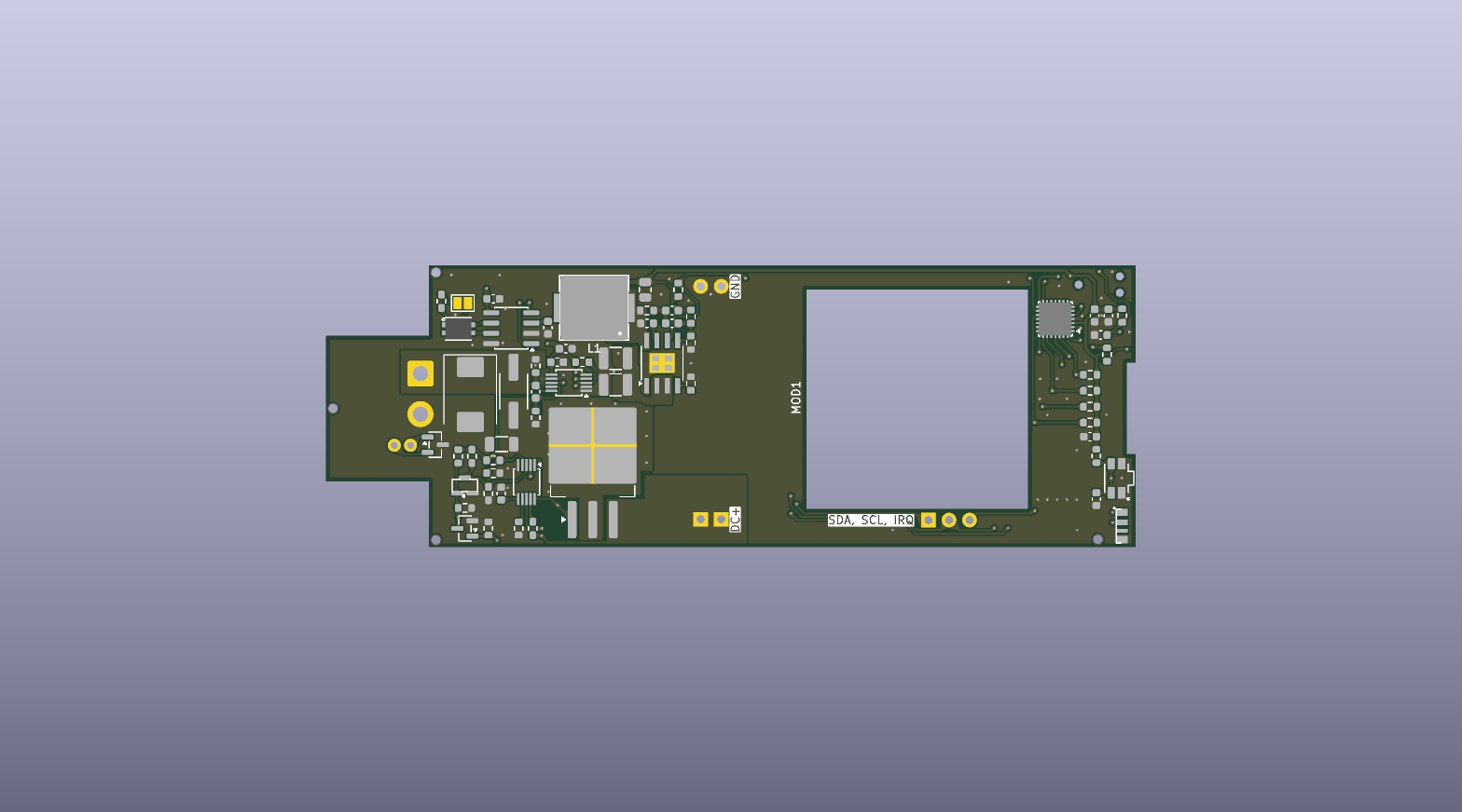 Carrier PCB, top side